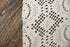 Off White Fancy Cut Out Polyester Spandex Knit Fabric Made in France by the yard ATK00502R  Extra Wide